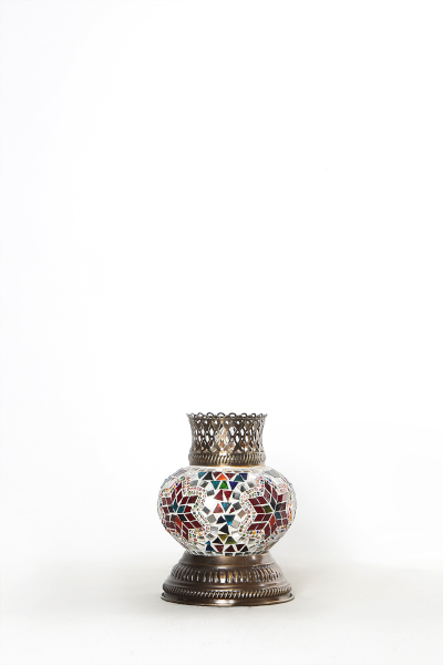 No.2  Size Turkish Mosaic Glass Short Table Lamp